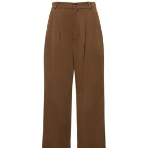 Reformation Brown Wide Leg High-Waisted Pants